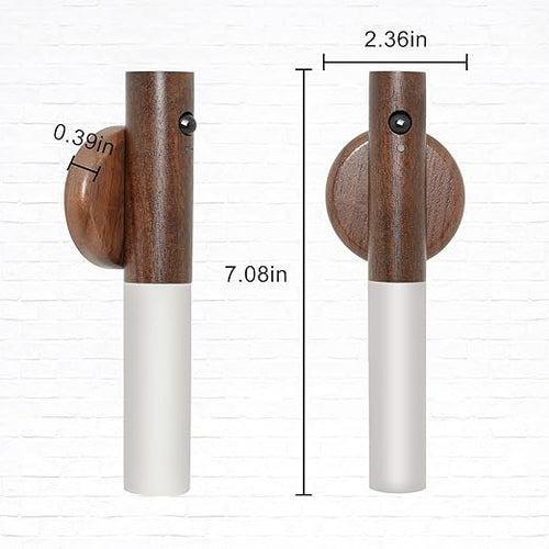 Aeonrix Glass & Wood Motion Sensor LED Night Light