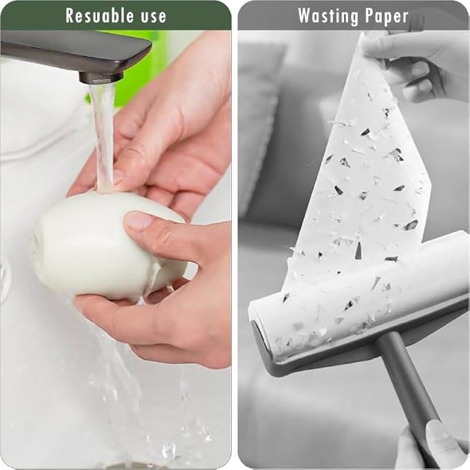 Reusable Lint Roller – Washable, Super Sticky, Pet Hair Remover