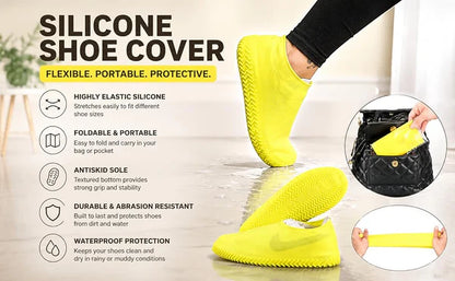 Waterproof Silicone Shoe Covers – Reusable Rain & Mud Protection for Men, Women & Kids