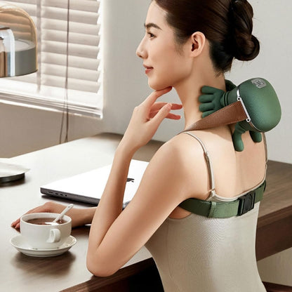 Aeonrix 4D Shiatsu Neck & Back Massager – Cordless, Heated, Deep Tissue Relief