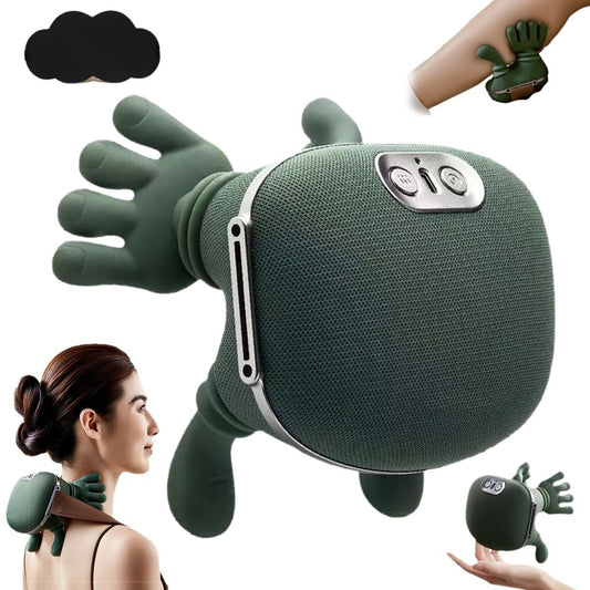 Aeonrix 4D Shiatsu Neck & Back Massager – Cordless, Heated, Deep Tissue Relief