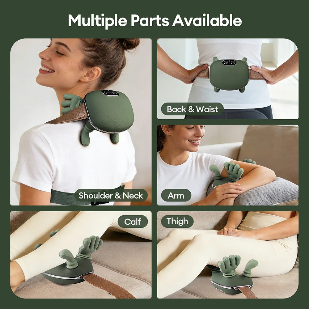 Aeonrix 4D Neck & Shoulder Massager 💆 – Wireless Shiatsu Relief That's Got Your Back (and Neck)