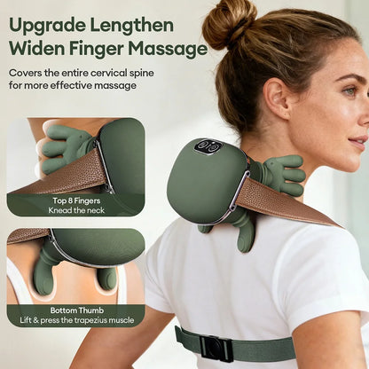 Aeonrix 4D Neck & Shoulder Massager 💆 – Wireless Shiatsu Relief That's Got Your Back (and Neck)