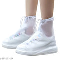 Aeonrix Waterproof Rain Shoe Covers - white silicone
