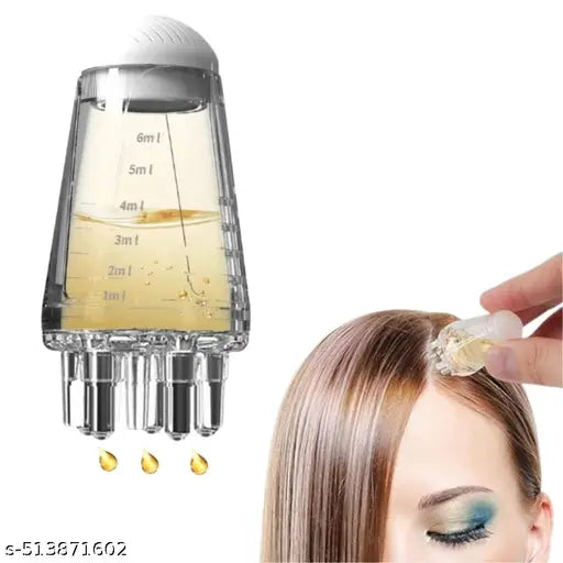 Aeonrix Hair Oil Applicator Comb - transparent bottle