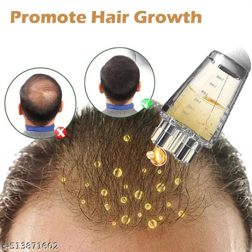 Aeonrix Hair Oil Applicator Comb - in use on scalp