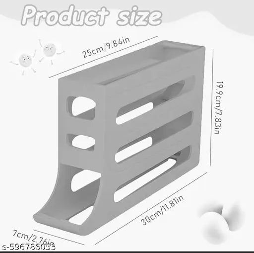 Egg holder fridge organizer in use