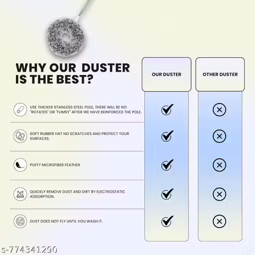 Aeonrix Easy Reach Fan & Ceiling Duster – Washable Microfibre Dust Remover with Extendable Handle