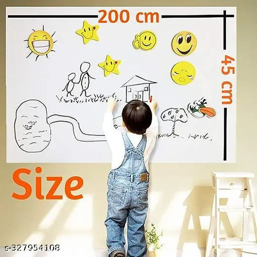 Whiteboard wall sticker in use office